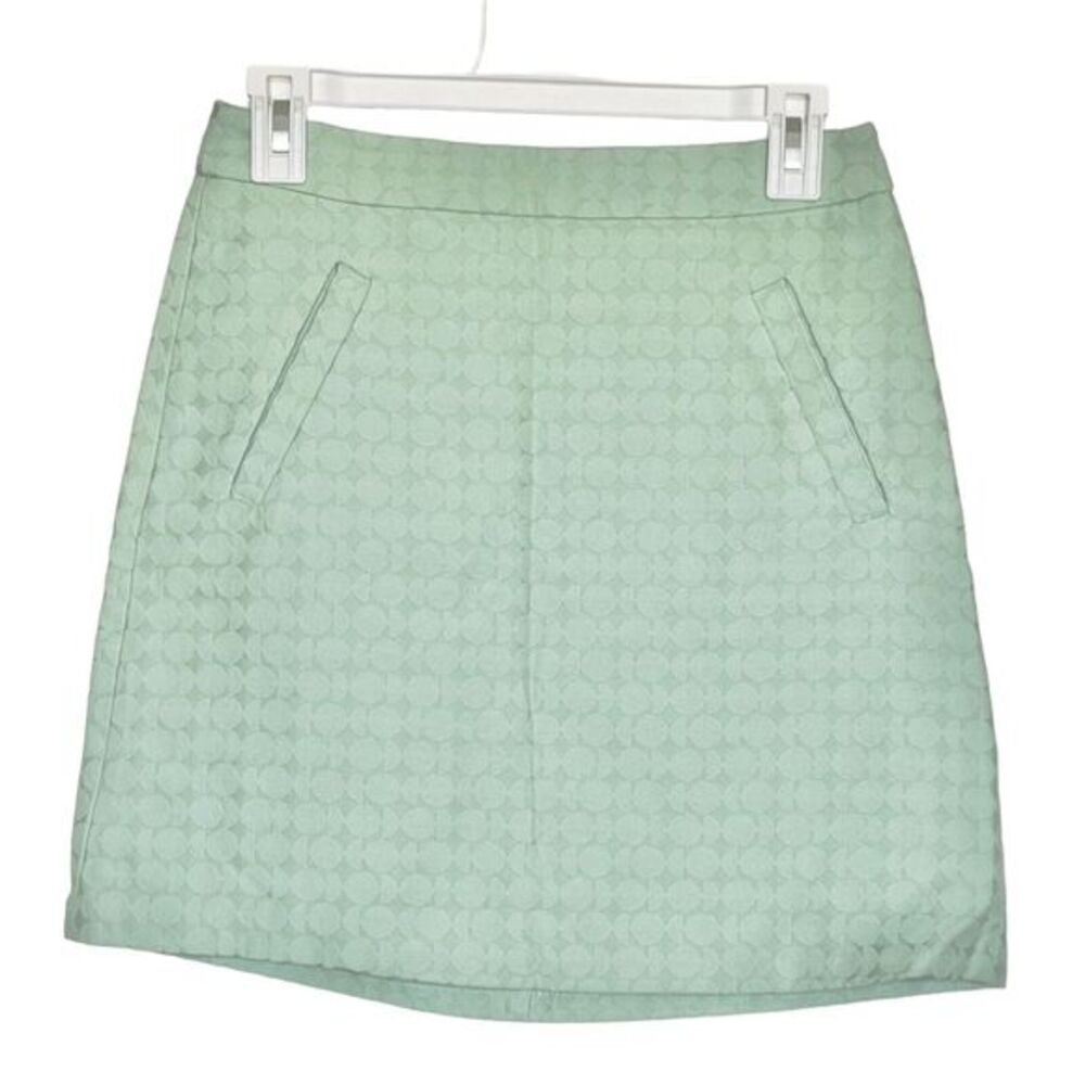 The Limited Womens Skirt Textured Size 0 Green Pastel Preppy Y2k Soft Girl Mini